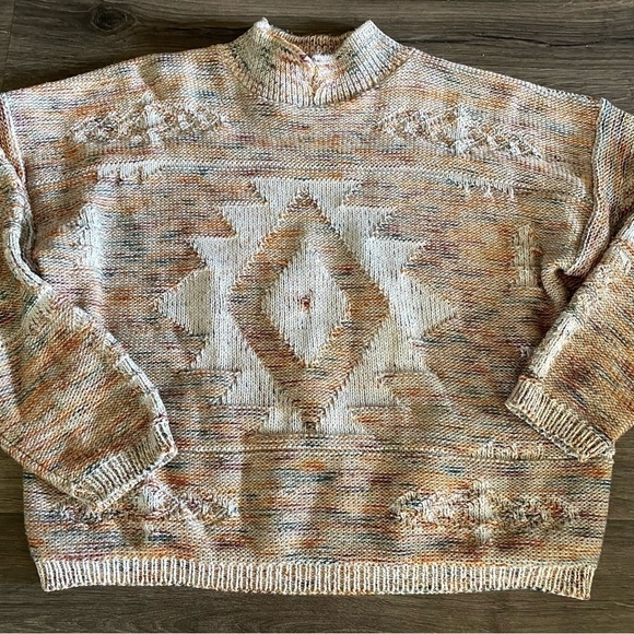 Vintage marled knit sweater size XL - Picture 2 of 11